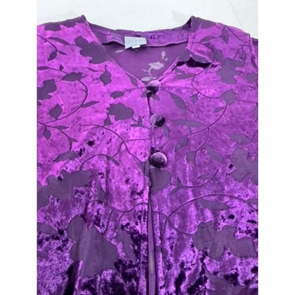 "Rabbit Rabbit Rabbit Designs" Size 8 ,Velvet,Burnout,Cardigan,Whimsy Goth,Fairy - Picture 5 of 10